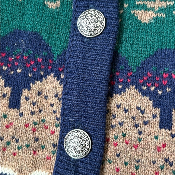 Pure Wool Vintage Northern Reflections for Parkhurst cardigan sweater size L. - Picture 6 of 10